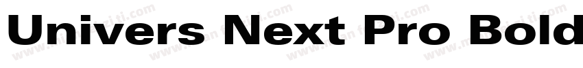 Univers Next Pro Bold Extended字体转换
